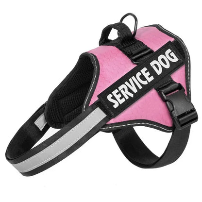 Adjustable Reflective Harness for Large Dogs & Bulldogs