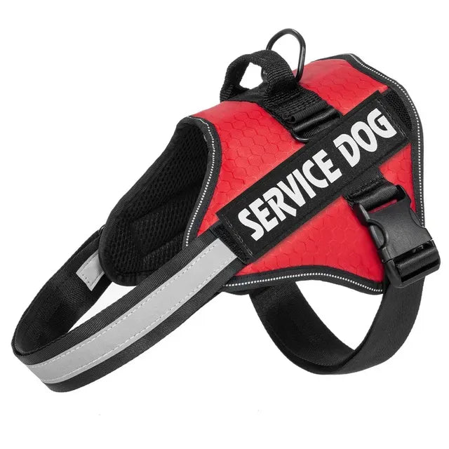 Adjustable Reflective Harness for Large Dogs & Bulldogs