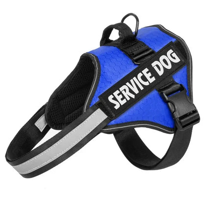 Adjustable Reflective Harness for Large Dogs & Bulldogs