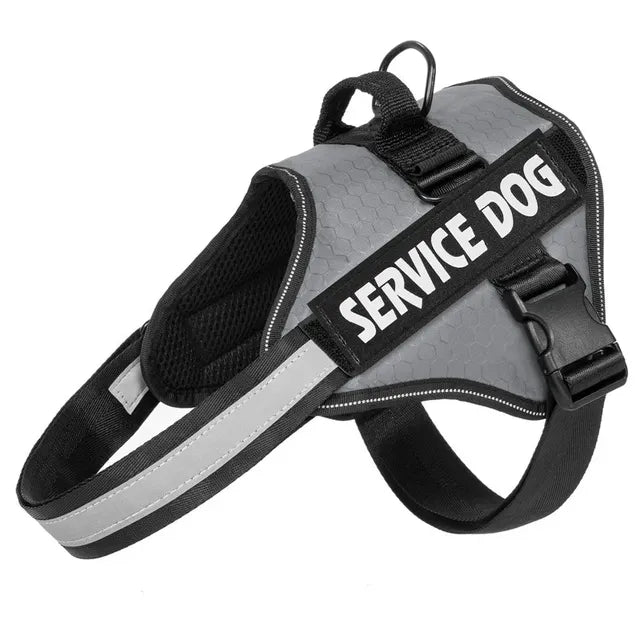 Adjustable Reflective Harness for Large Dogs & Bulldogs