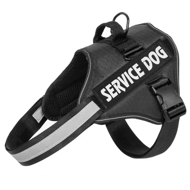 Adjustable Reflective Harness for Large Dogs & Bulldogs