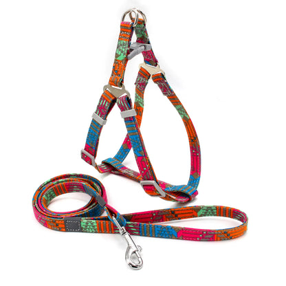 Bohemian Pet Harness Set with Leash for Dogs