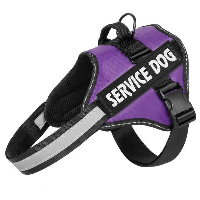 Adjustable Reflective Harness for Large Dogs & Bulldogs